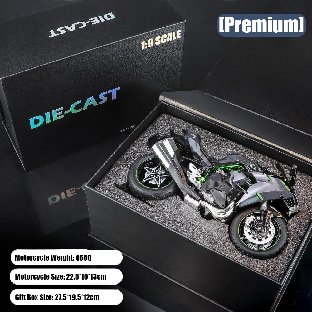 Kawasaki Ninja H2R Escala 1:9 Metal Fundido — imagen 3