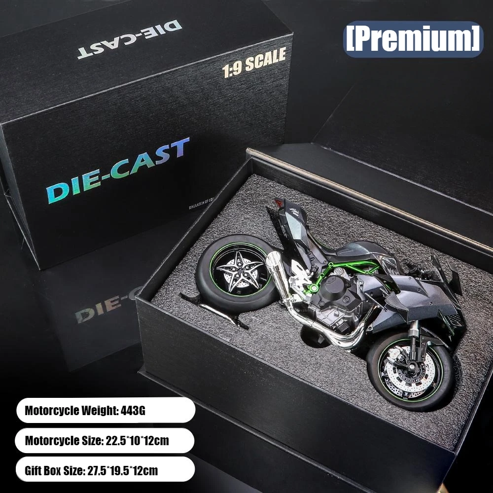 Kawasaki Ninja H2R Escala 1:9 Metal Fundido — imagen 4