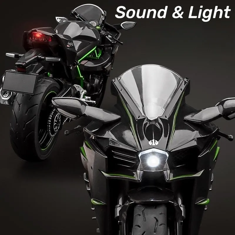 Kawasaki Ninja H2R Escala 1:9 Metal Fundido — imagen 5