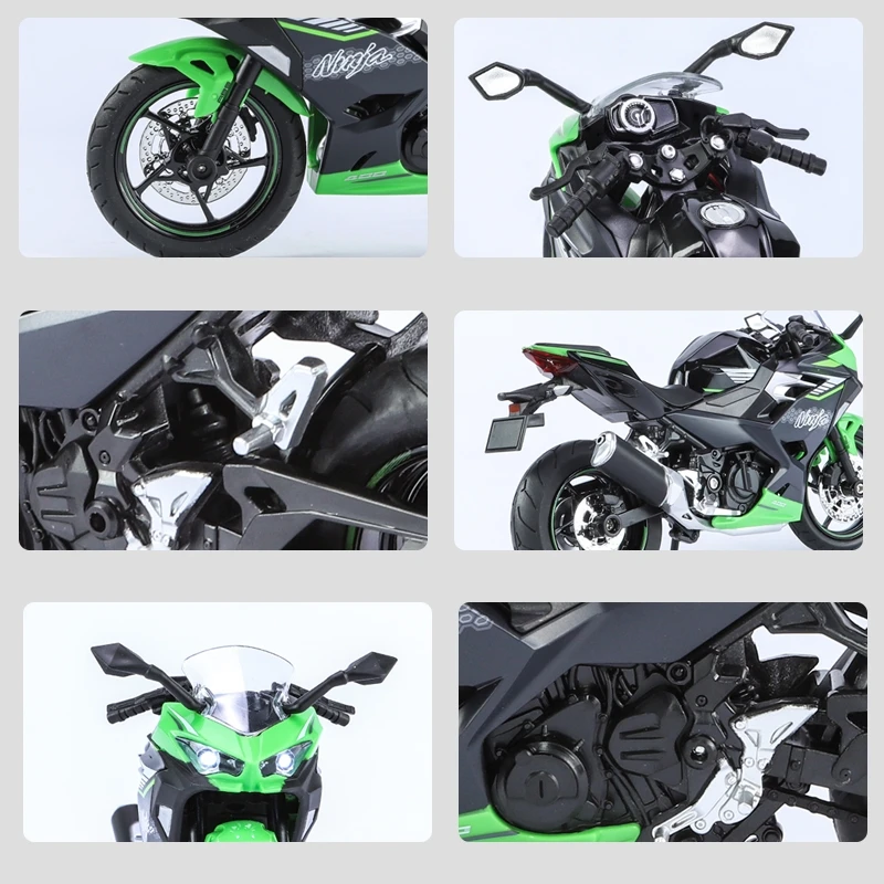 Kawasaki Ninja 400 Escala 1:12 Metal Fundido — imagen 3