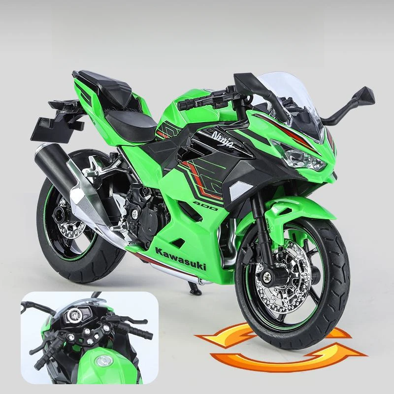Kawasaki Ninja 400 Escala 1:12 Metal Fundido — imagen 4