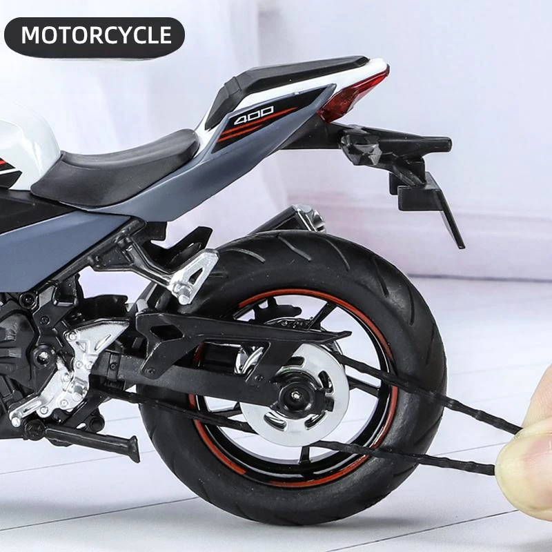 Kawasaki Ninja 400 Escala 1:12 Metal Fundido — imagen 5