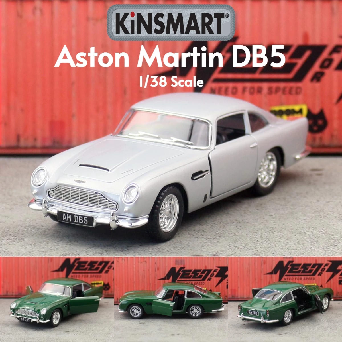 KiNSMART Aston Martin DB5 Escala 1:43 Diecast — imagen 1