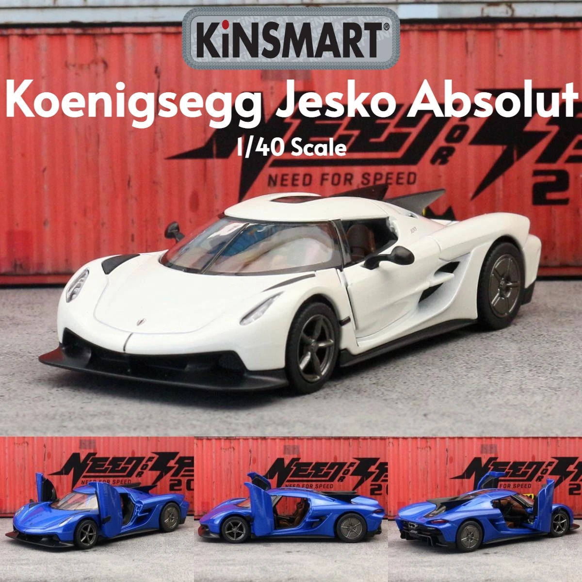 KiNSMART Koenigsegg Jesko Absolut 1:40 Diecast — imagen 1