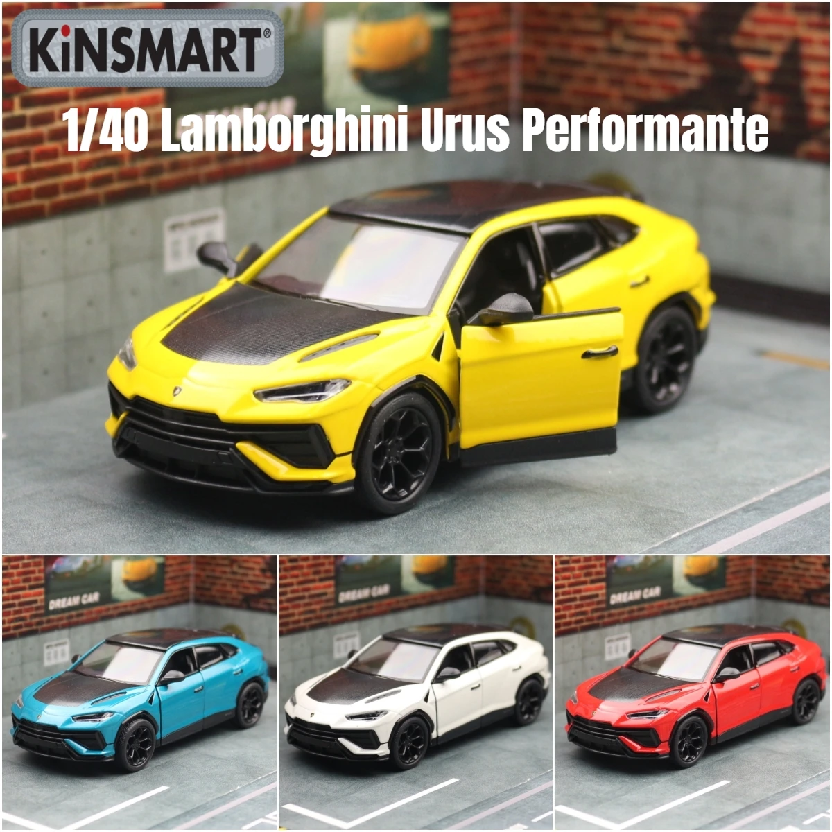 KiNSMART Lamborghini URUS SUV Escala 1:40 Diecast — imagen 1