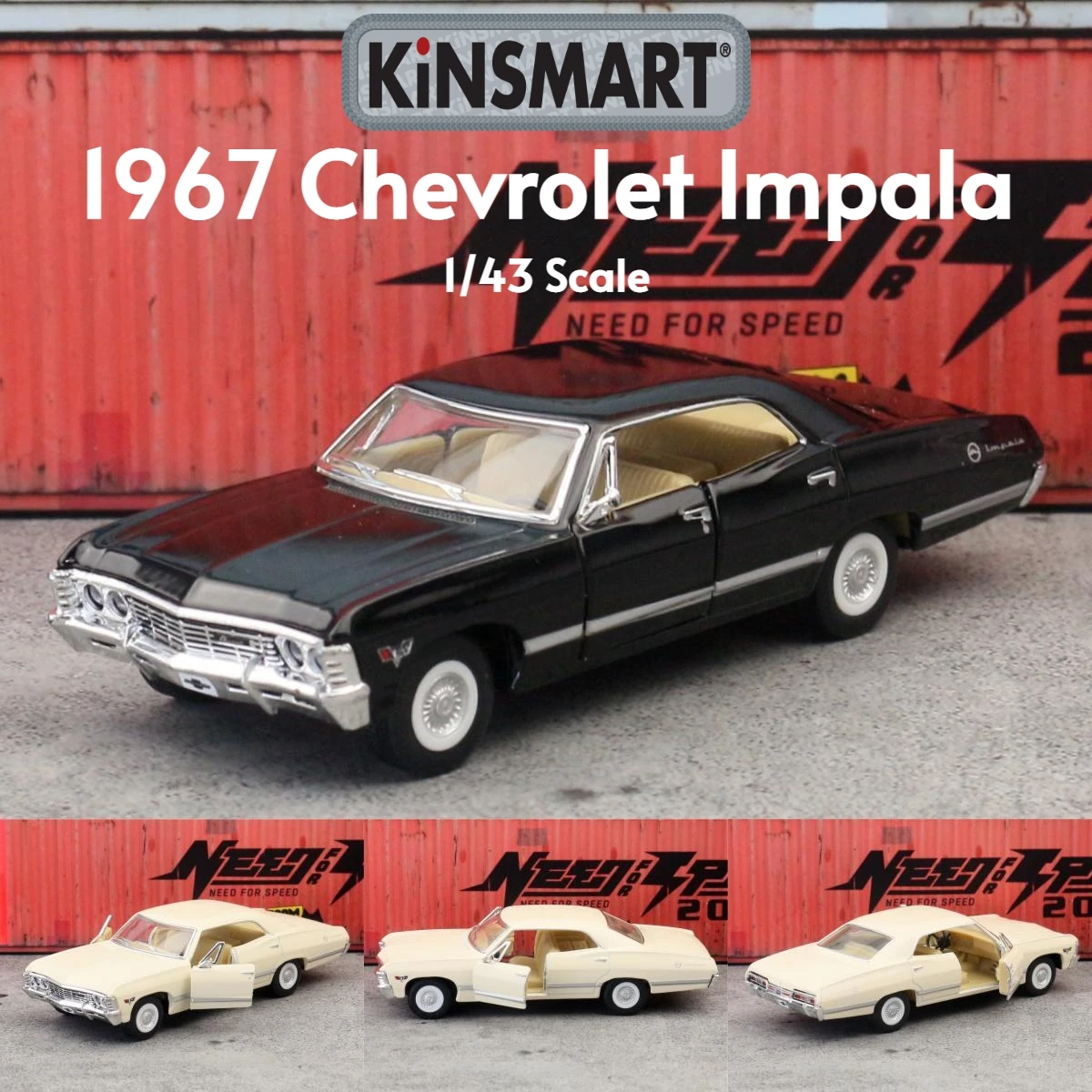 KiNSMART Chevrolet Impala 1967 Escala 1:43