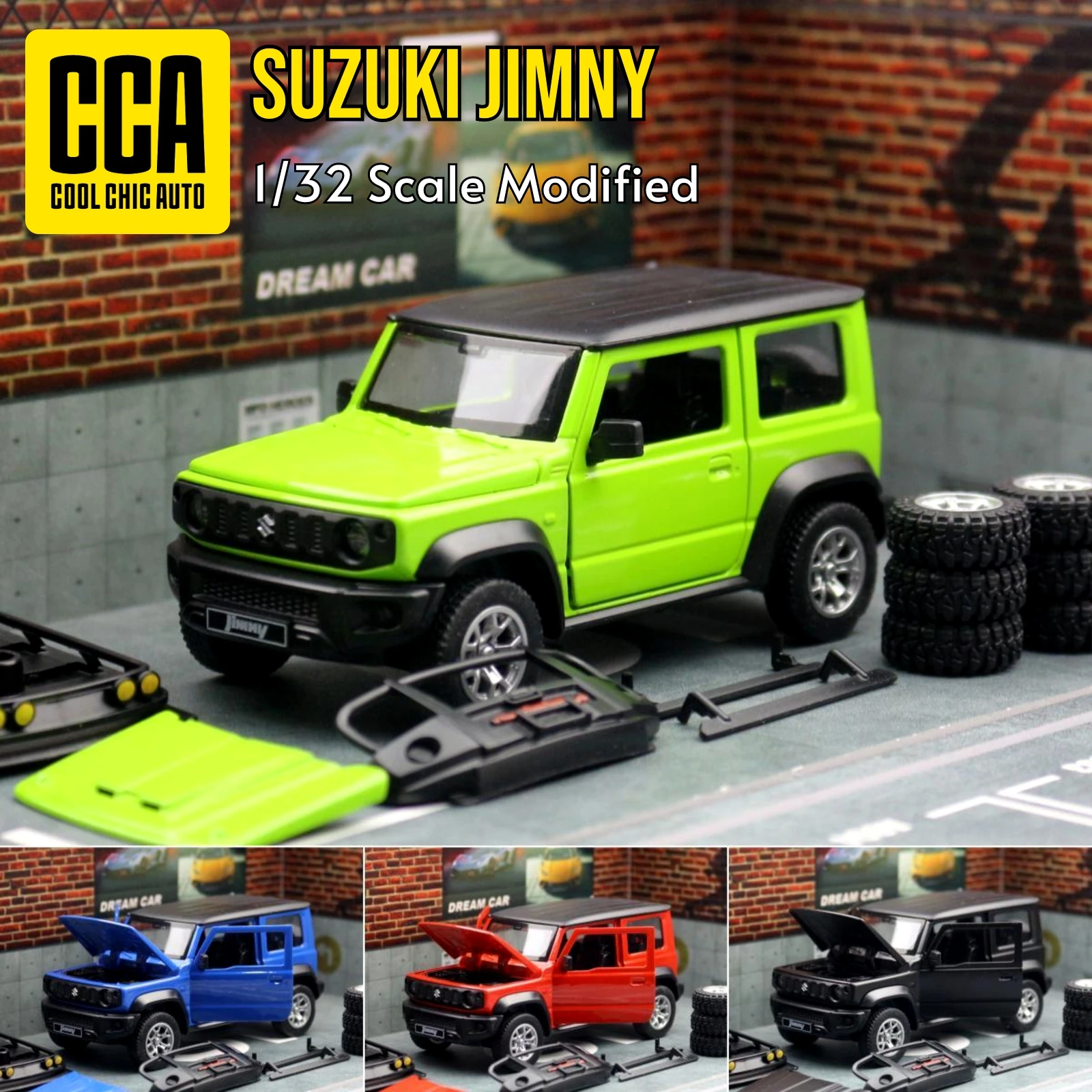 Suzuki Jimny SUV Escala 1:32 Miniatura de Colección