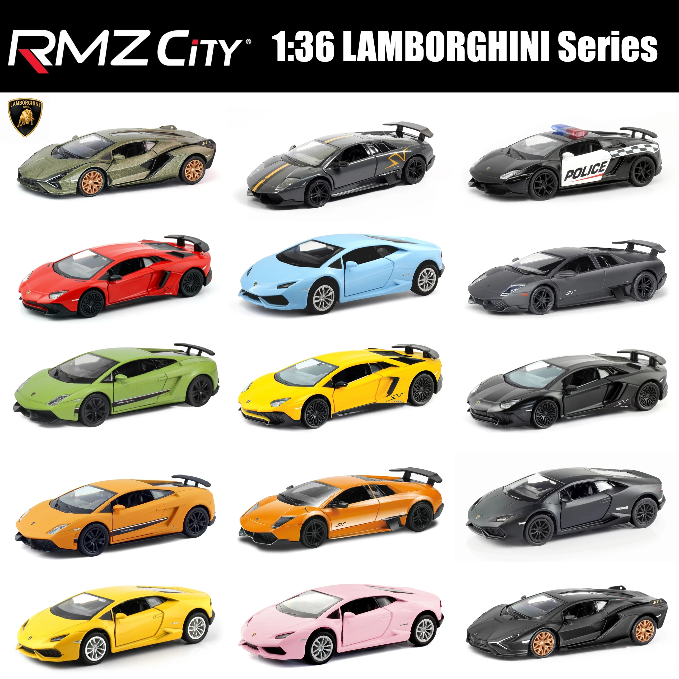 Lamborghini Diecast RMZ City 1:36 - Tracción libre — imagen 1