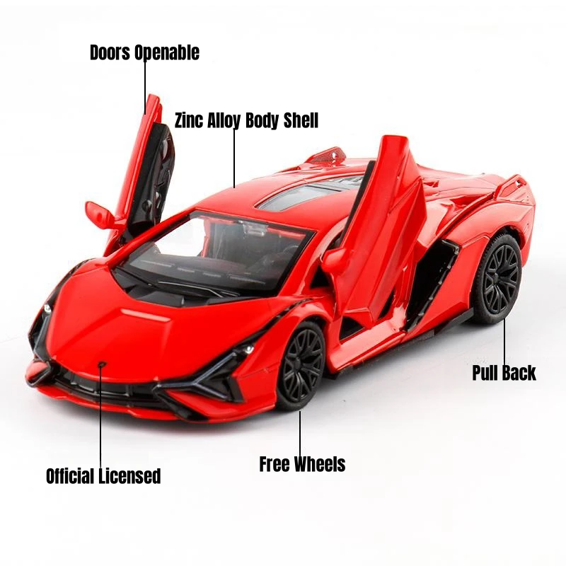 Lamborghini Diecast RMZ City 1:36 - Tracción libre — imagen 4