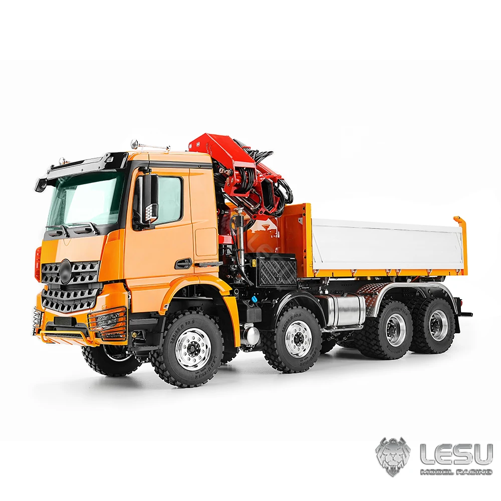 LESU Camión Volquete Hidráulico 1:14 Naranja RTR — imagen 1