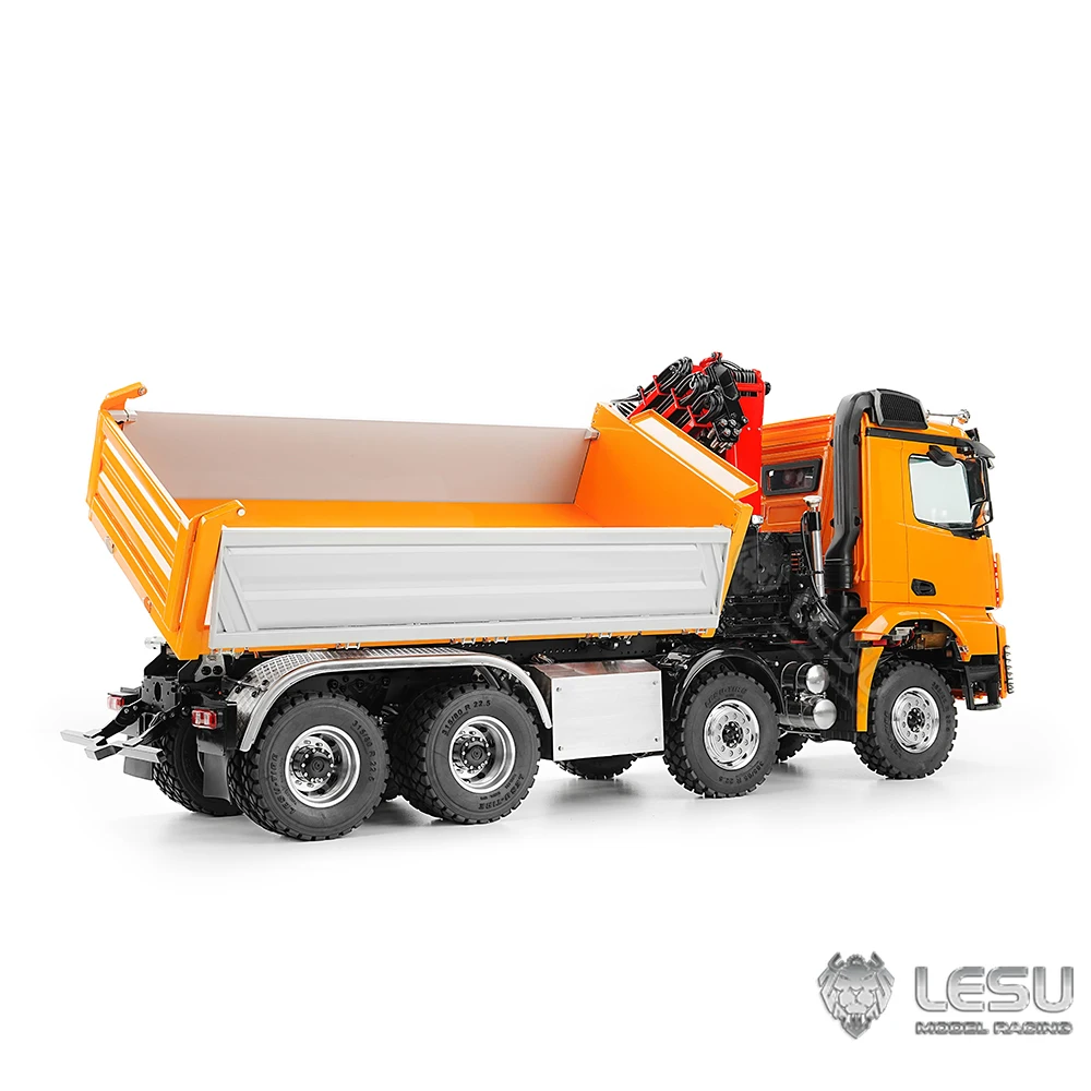 LESU Camión Volquete Hidráulico 1:14 Naranja RTR — imagen 4