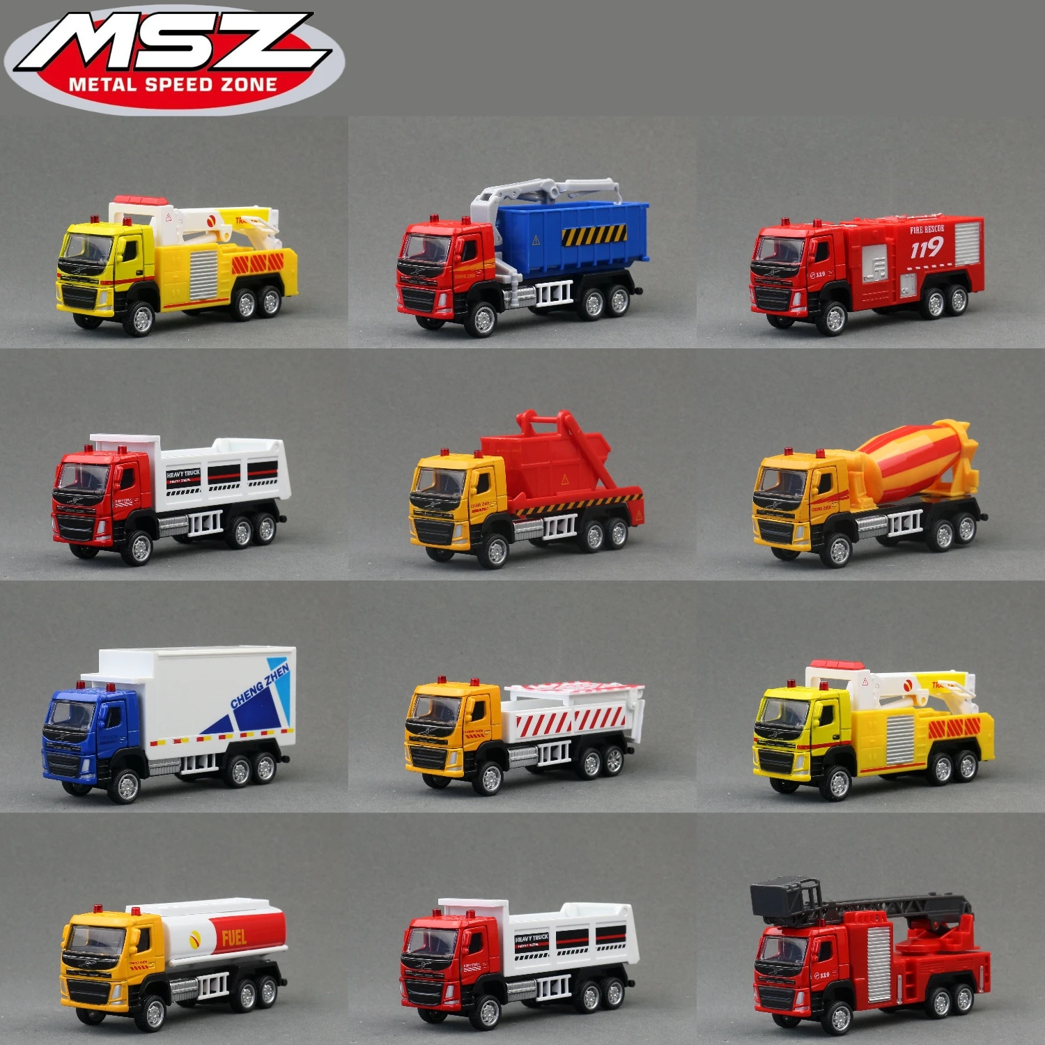 Volvo Camión de Ingeniería Escala 1:72 Miniatura Coleccionable