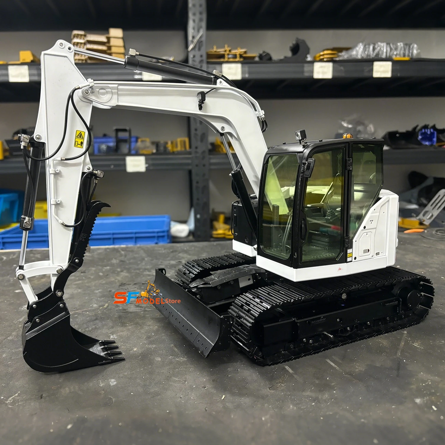 Huina C308 Miniexcavadora RC 1:14 Metal — imagen 1