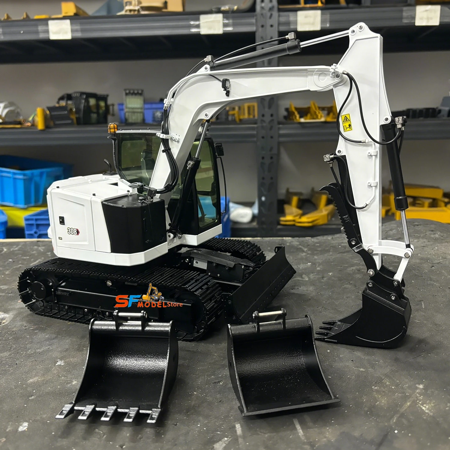 Huina C308 Miniexcavadora RC 1:14 Metal — imagen 2
