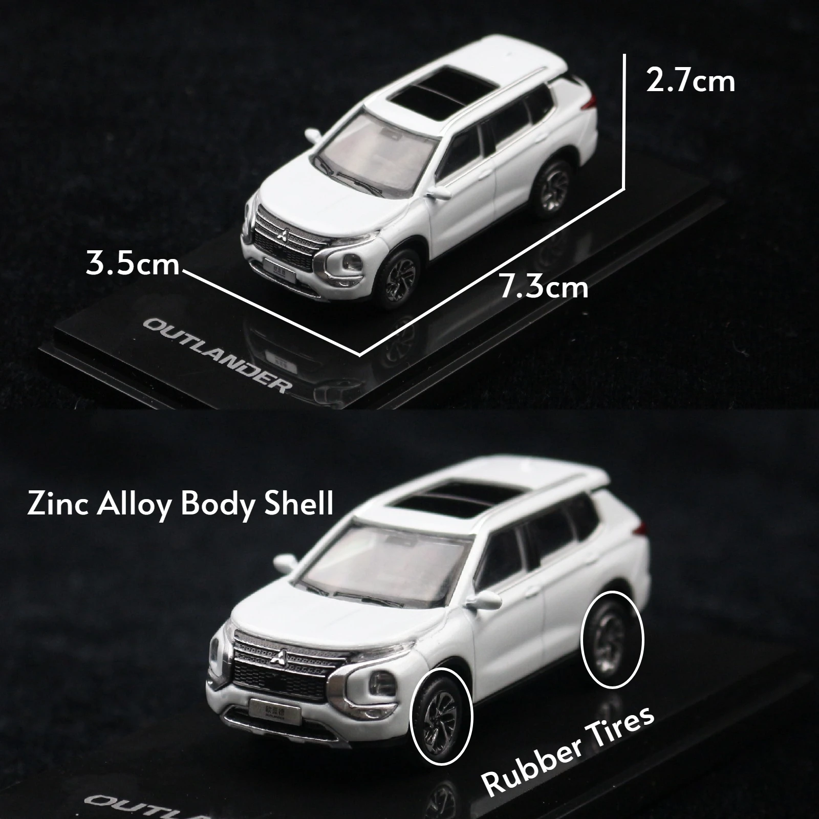 Mitsubishi Outlander Miniatura 1:64 Metal Fundido — imagen 4