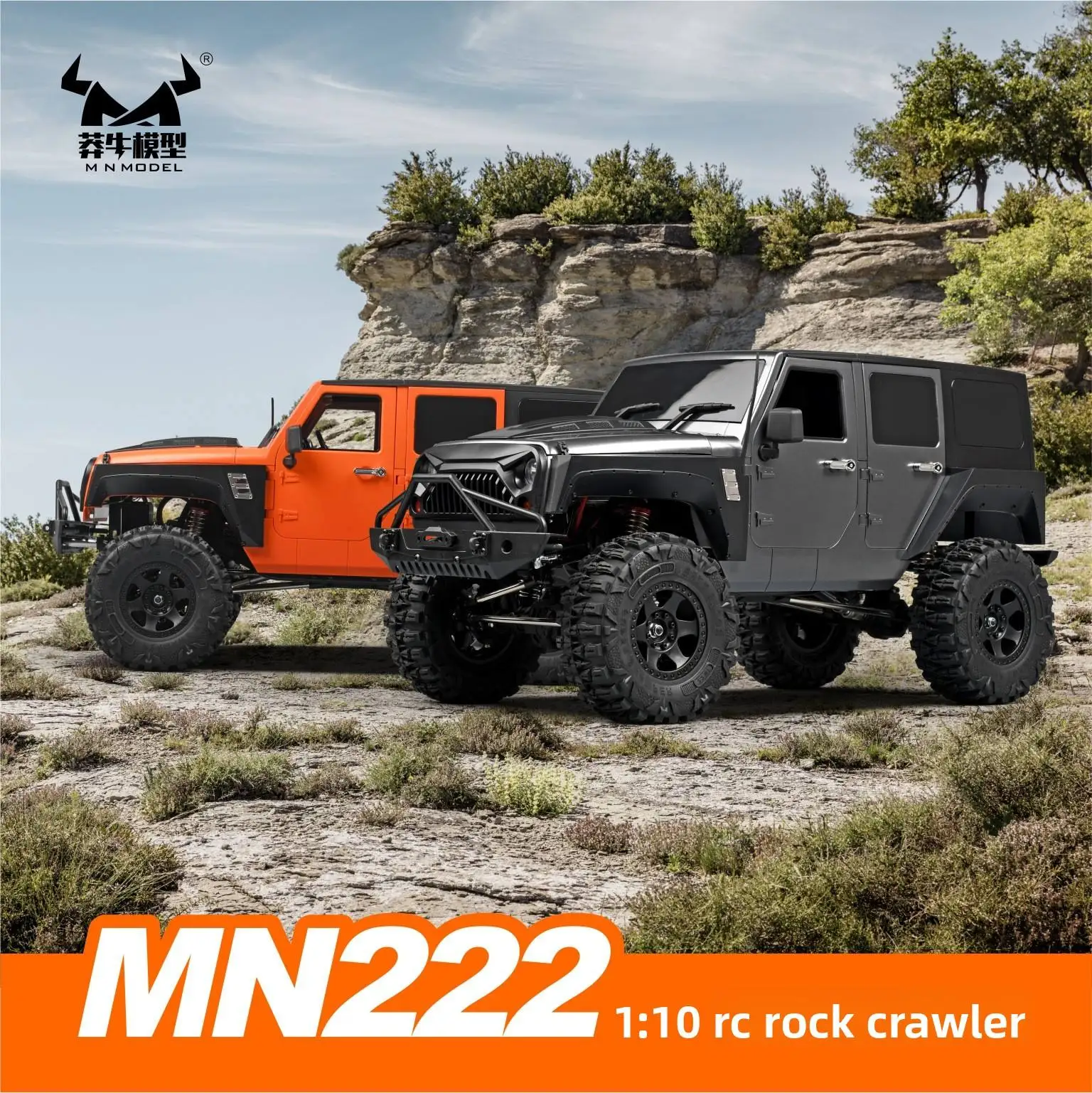 MN222 Pickup RC Todoterreno Escala 1:10 4x4 — imagen 1