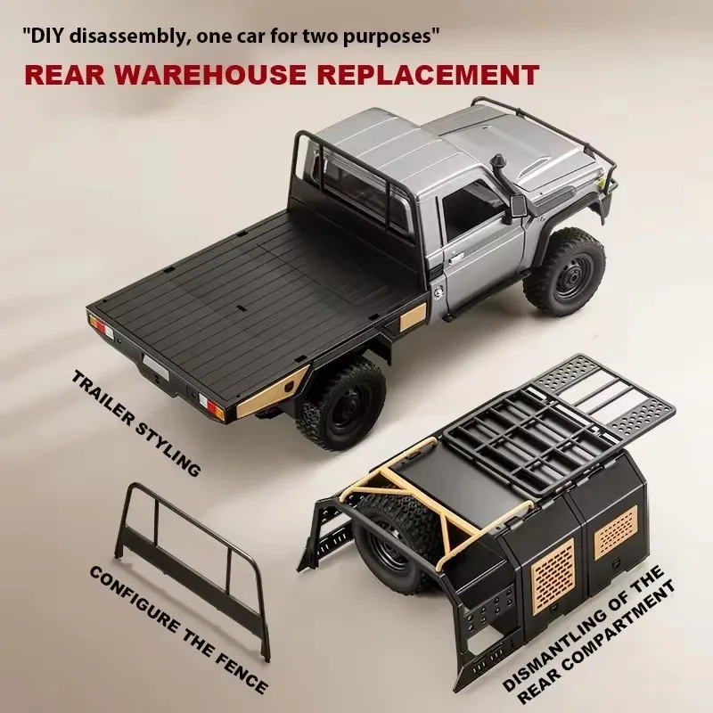 MN82 Pickup RC 1:12 4x4 Todoterreno — imagen 4