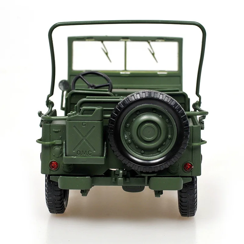 Willys Militar Todoterreno Escala 1:18 Verde — imagen 4