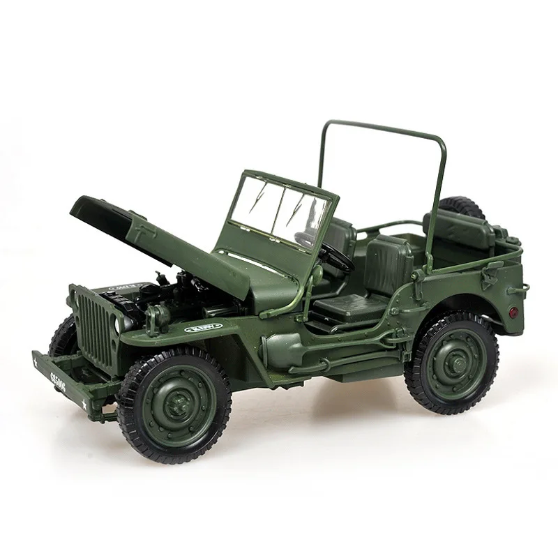 Willys Militar Todoterreno Escala 1:18 Verde — imagen 6