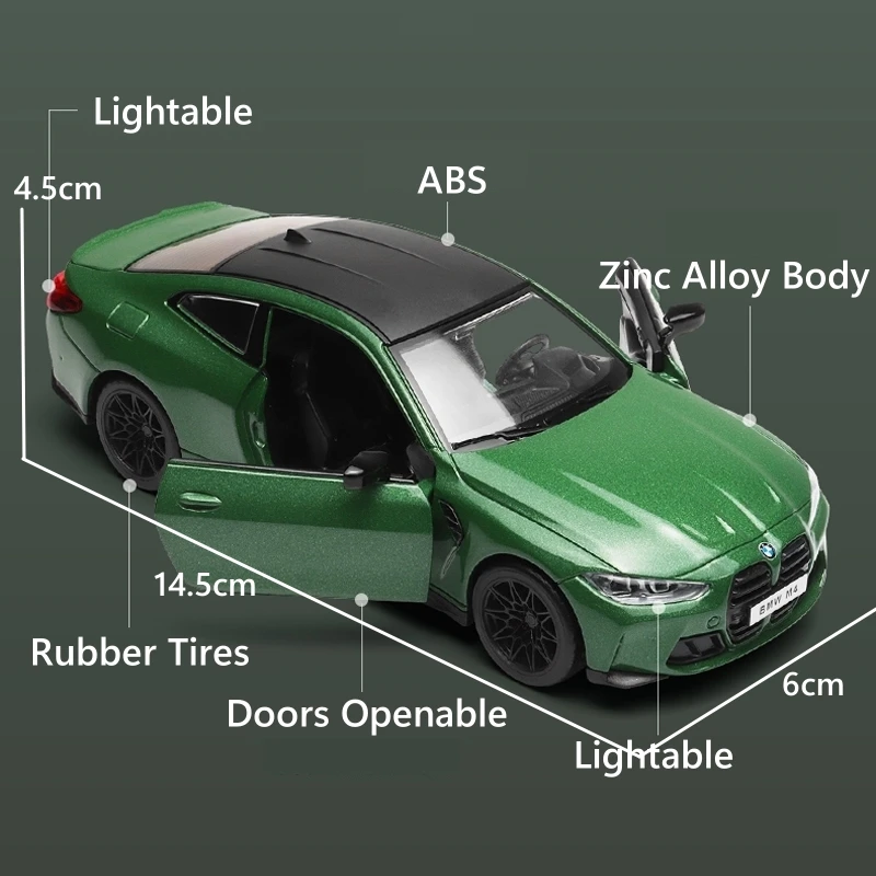 BMW M4 G82 Miniatura 1:32 a Escala — imagen 2
