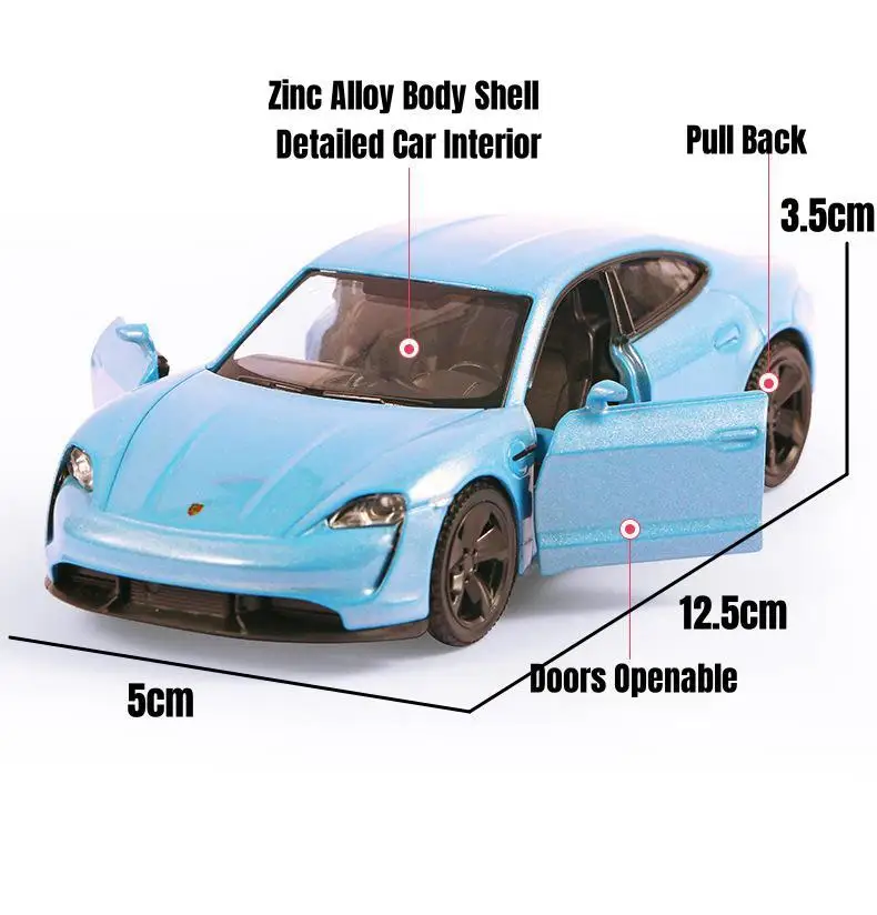 RMZ City Porsche Taycan 1:36 Diecast — imagen 2