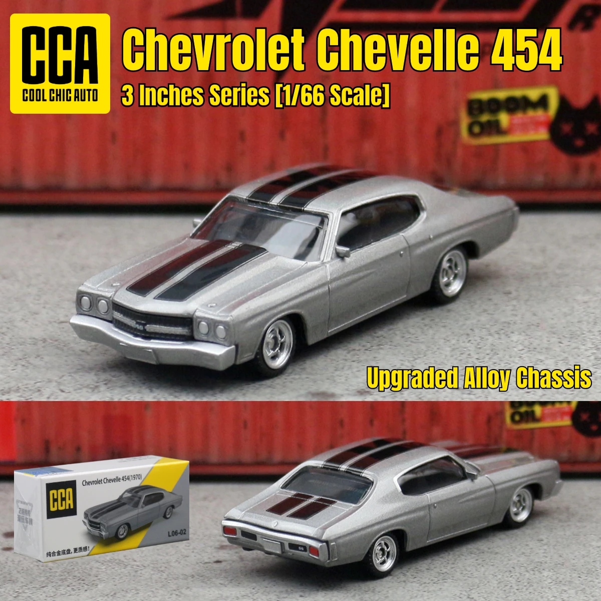 Chevrolet Chevelle 454 1970 Escala 1:64 Diecast — imagen 1