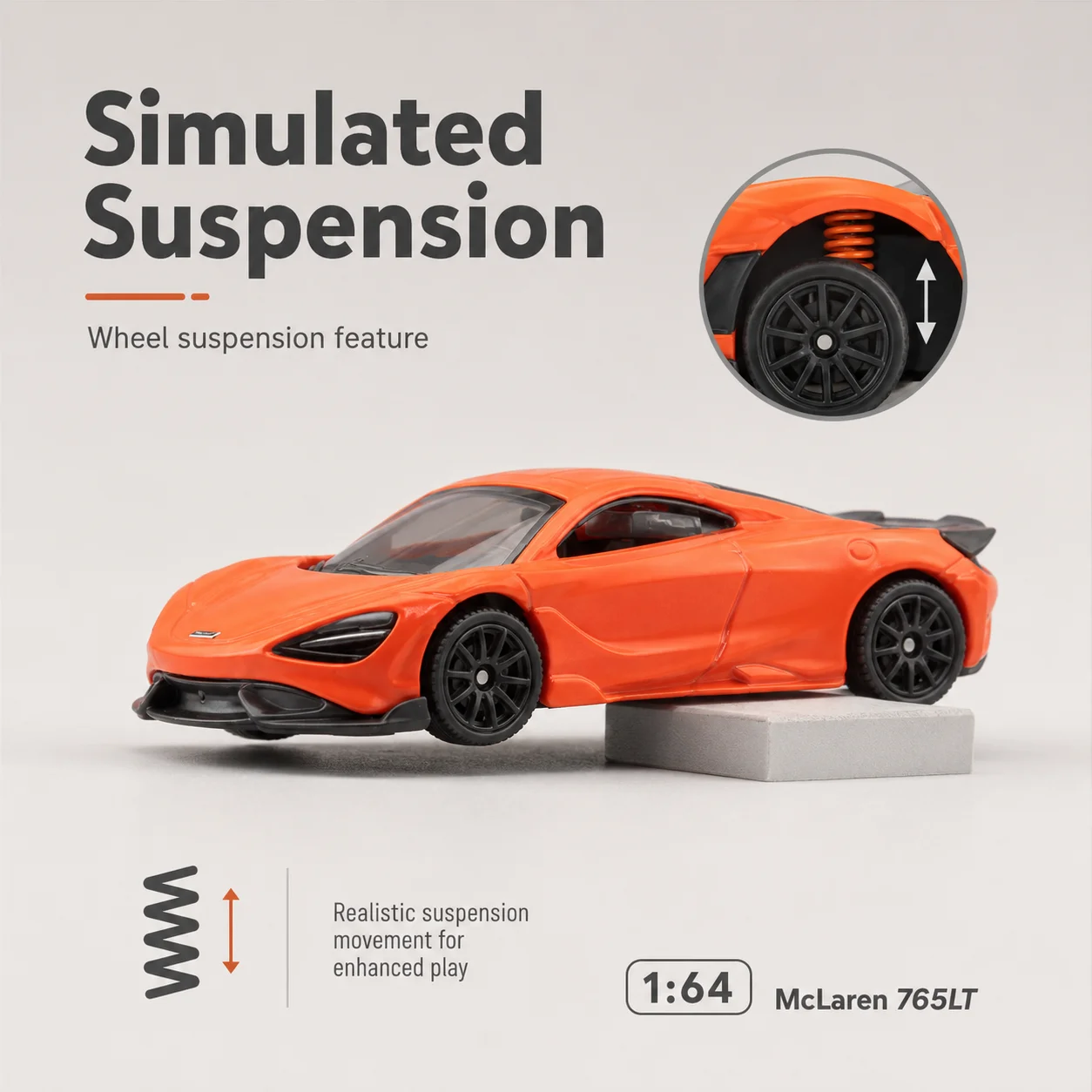 McLaren 765LT Miniatura Escala 1:64 — imagen 3