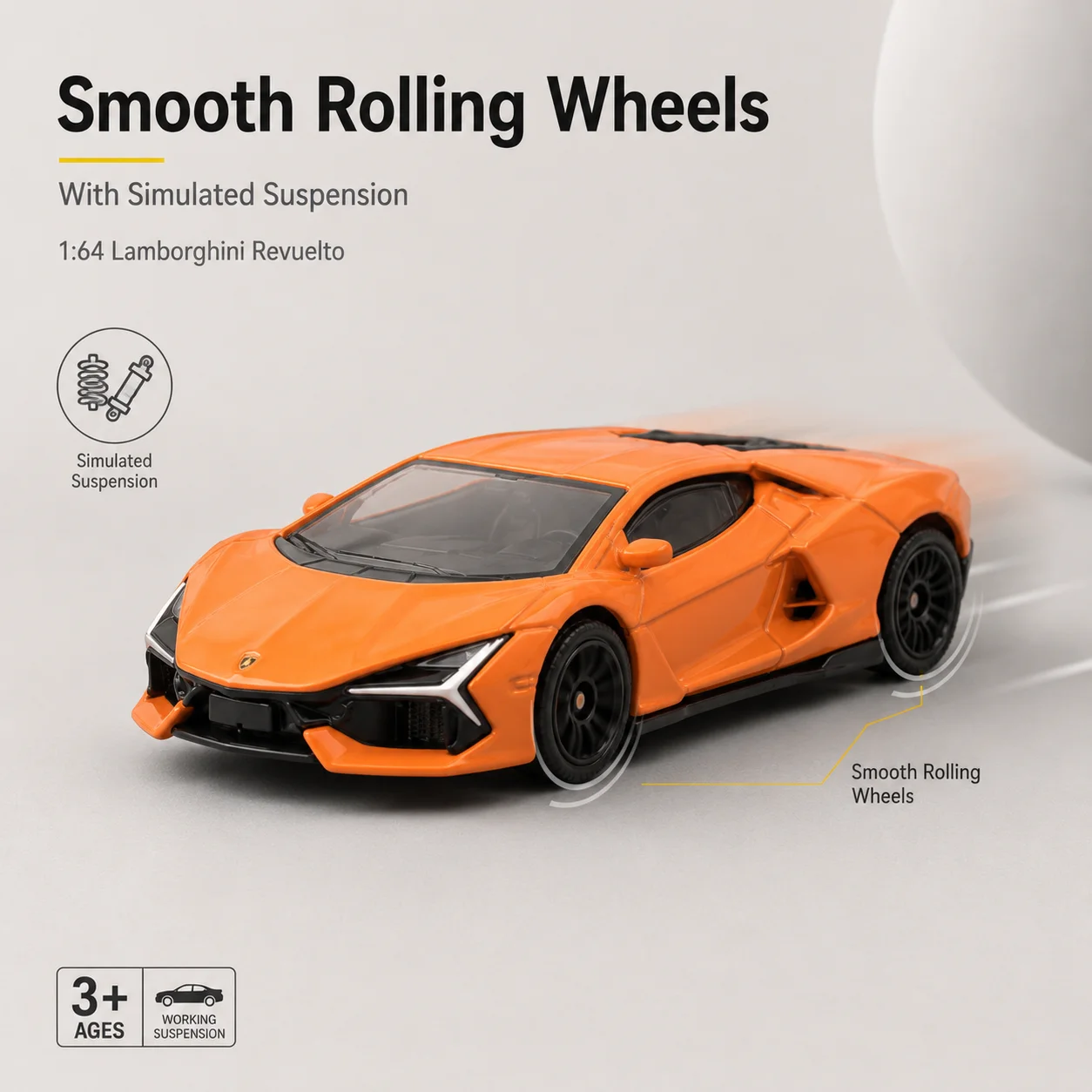 Lamborghini Revuelto Miniatura 1:64 Diecast — imagen 3