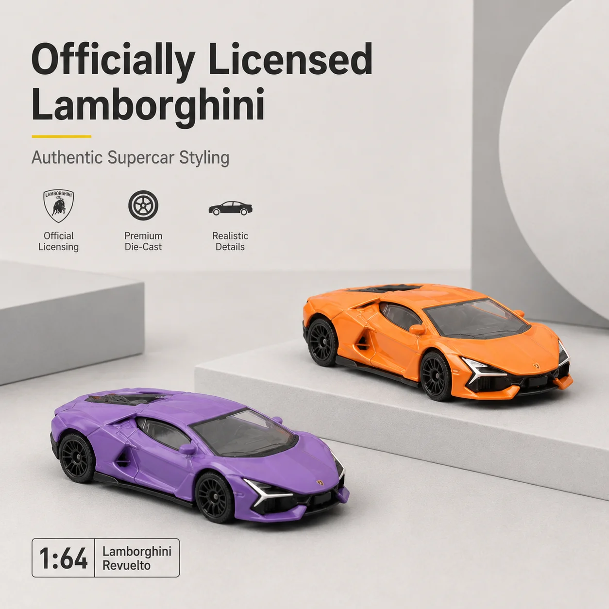 Lamborghini Revuelto Miniatura 1:64 Diecast — imagen 4