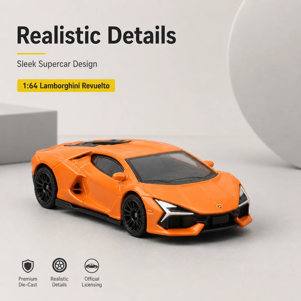 Lamborghini Revuelto Miniatura 1:64 Diecast — imagen 6