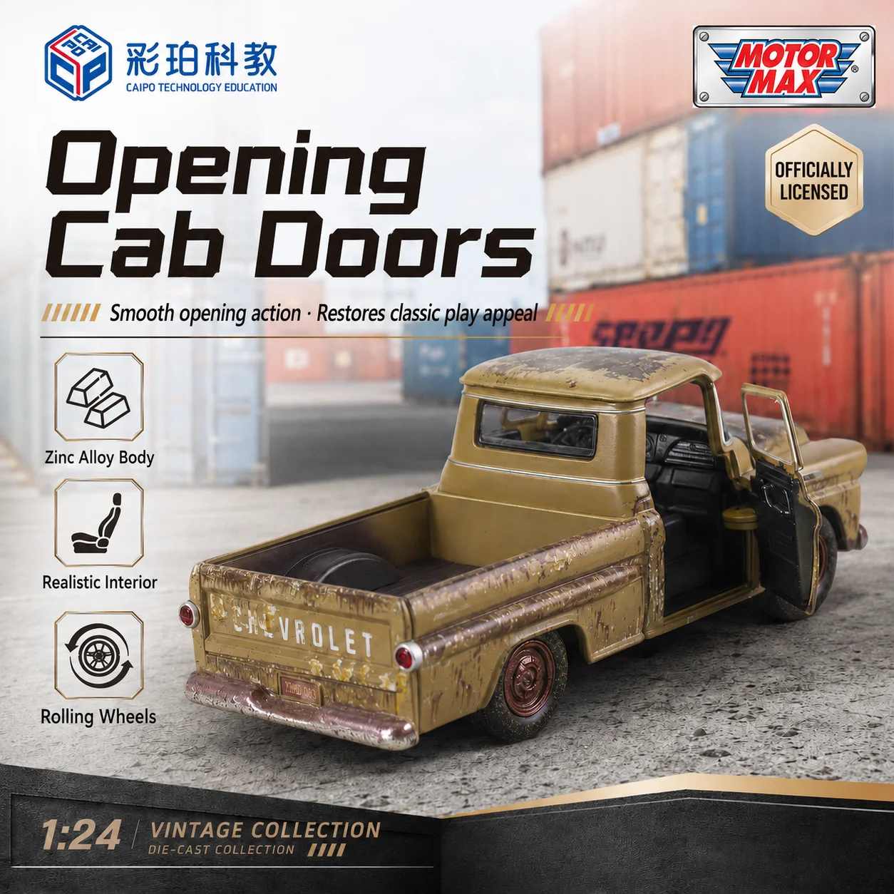 Motormax Chevrolet Apache Fleetside 1958 1:24 — imagen 6