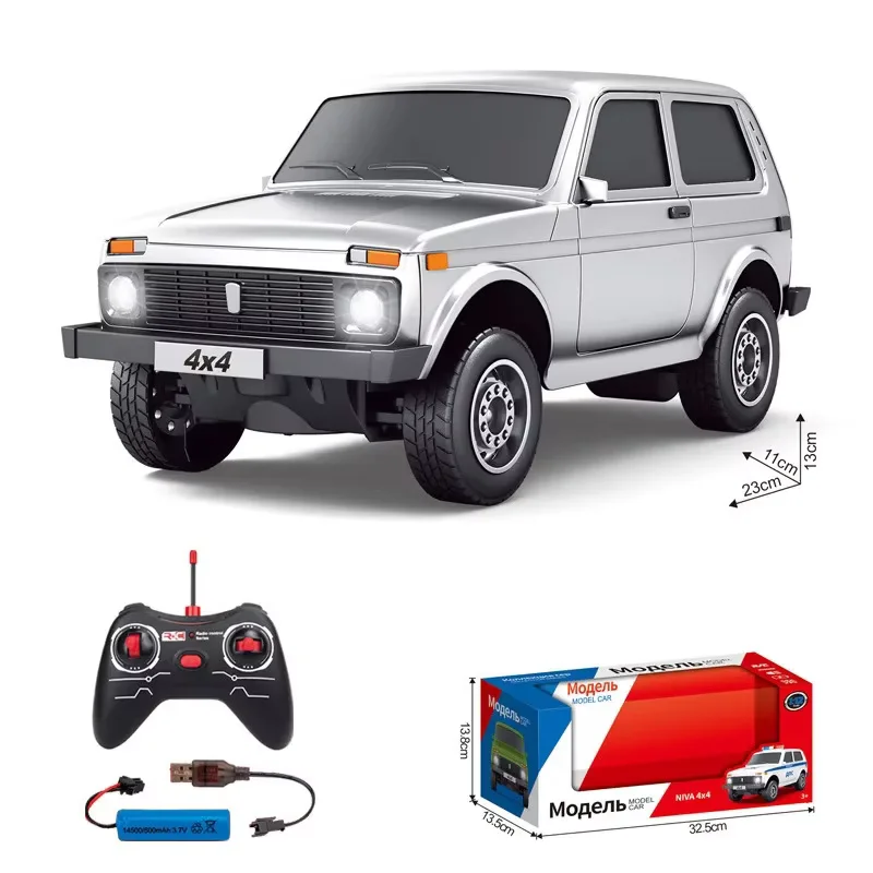 Lada Pickup RC Metálica Plateada — imagen 1