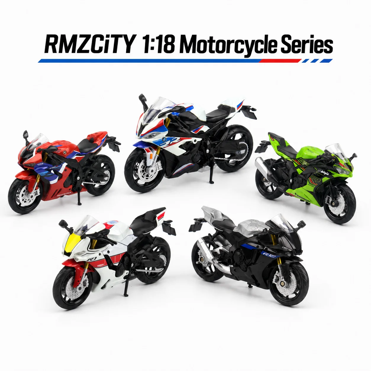 RMZCiTY BMW S1000RR Motocicleta a Escala 1:18 — imagen 1