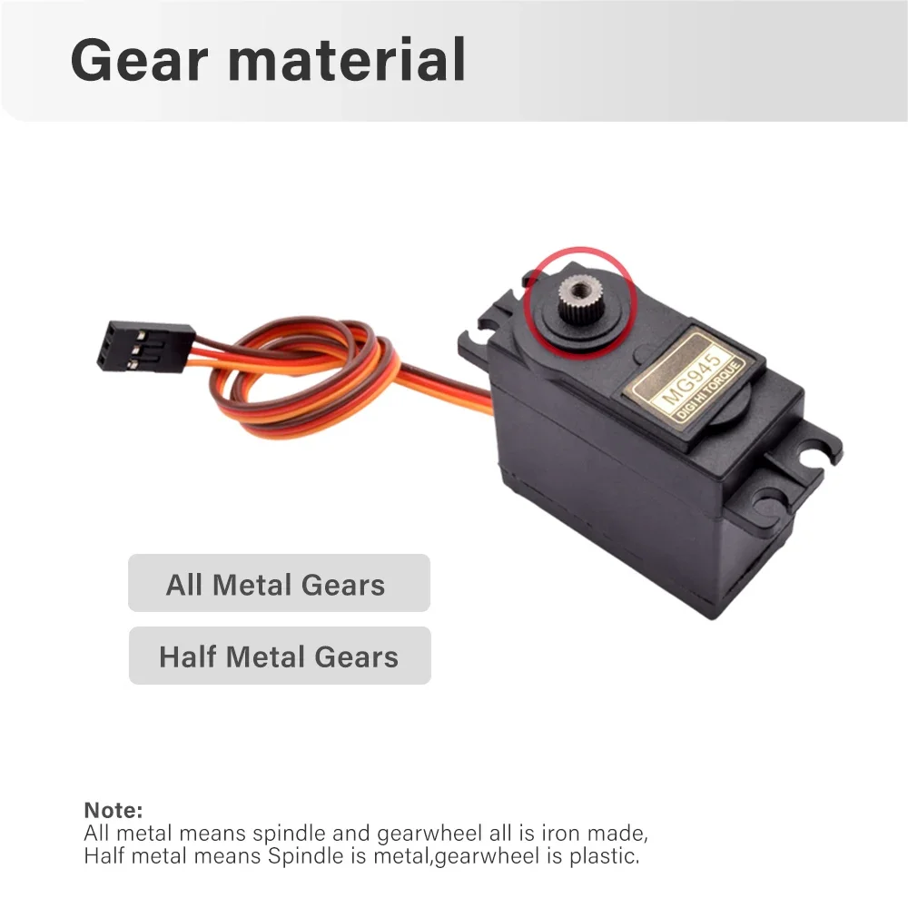Servomotor MG995/MG996R Engranaje Metal Alta Velocidad — imagen 3