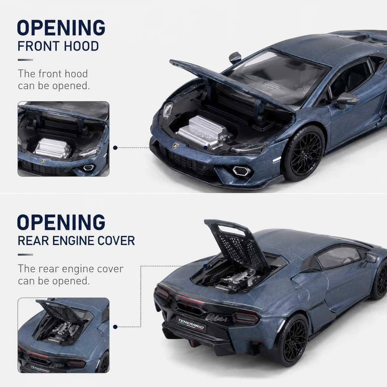 Lamborghini Temerario Diecast 1:64 — imagen 3
