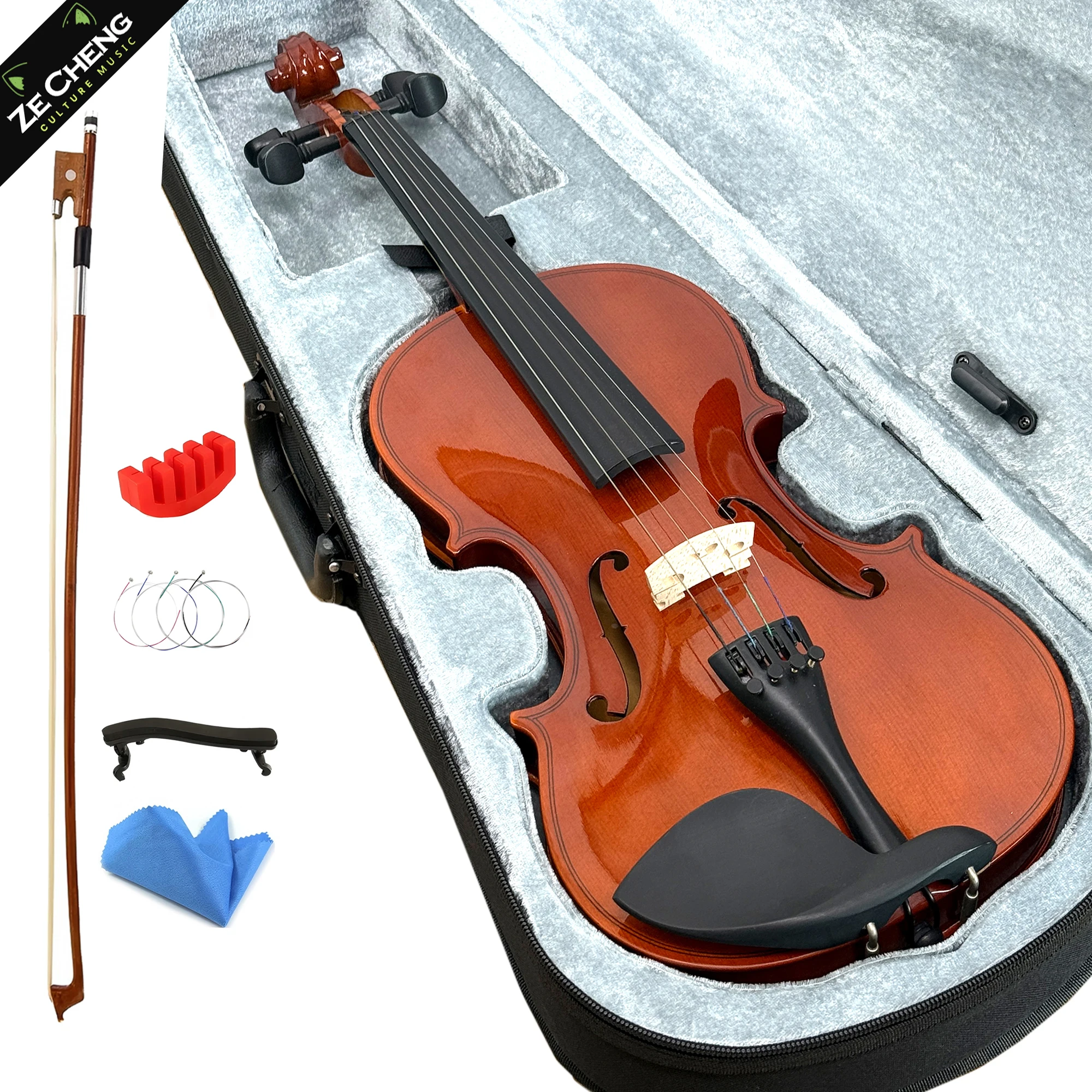 Violín 1/16 para Niños, Kit Completo con Estuche