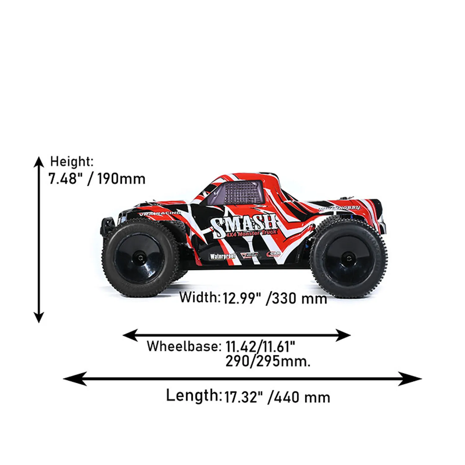 VRX RH1066 1/10 Camioneta RC Eléctrica 4WD — imagen 2